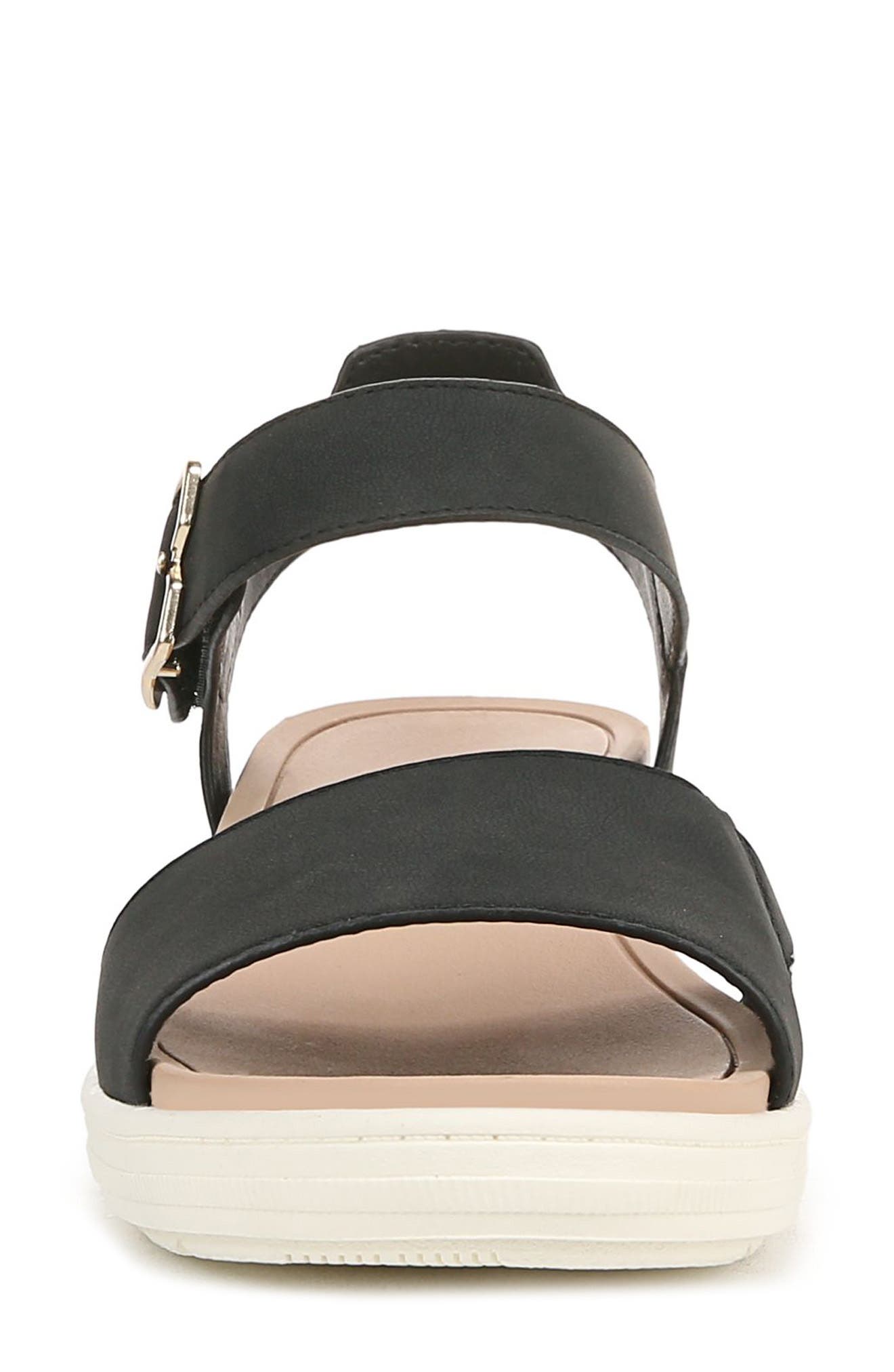 Dr. Scholl's Time Off Sky Ankle Strap Platform Sandal, Alternate, color, Black