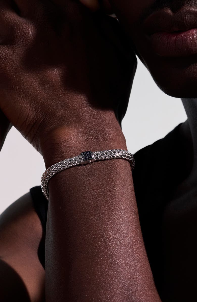 John Hardy Icon Bracelet, Sterling Silver, Pavé, 6.5mm, Alternate, color, 