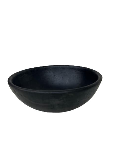 Nimmit Longpi Black Stone Pottery Handmade Bowl In Black
