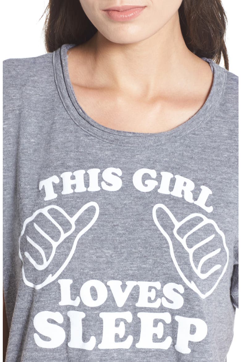 This Girl Loves Sleep Tee, Alternate, color, STREAKY GREY
