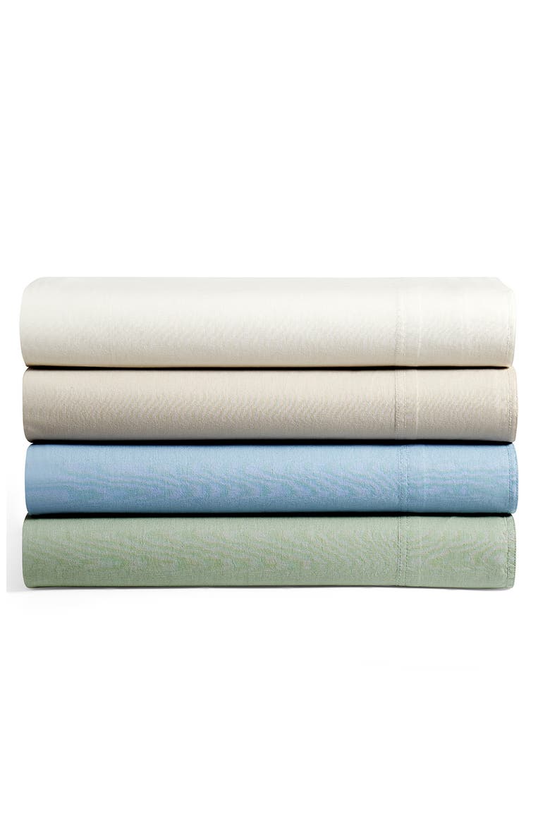 Vintage Washed Cotton Sheet Set, Alternate, color, IVORY