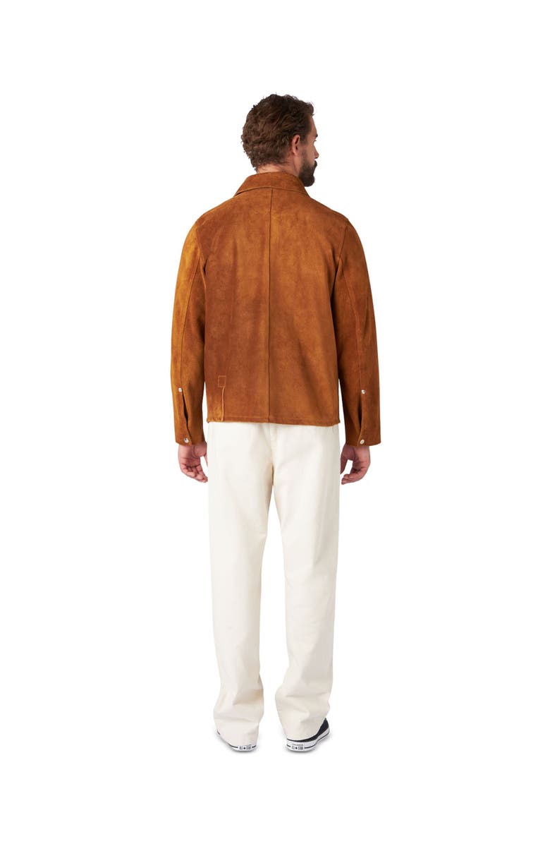 Fortela Welder Suede Leather Jacket, Alternate, color, Mou