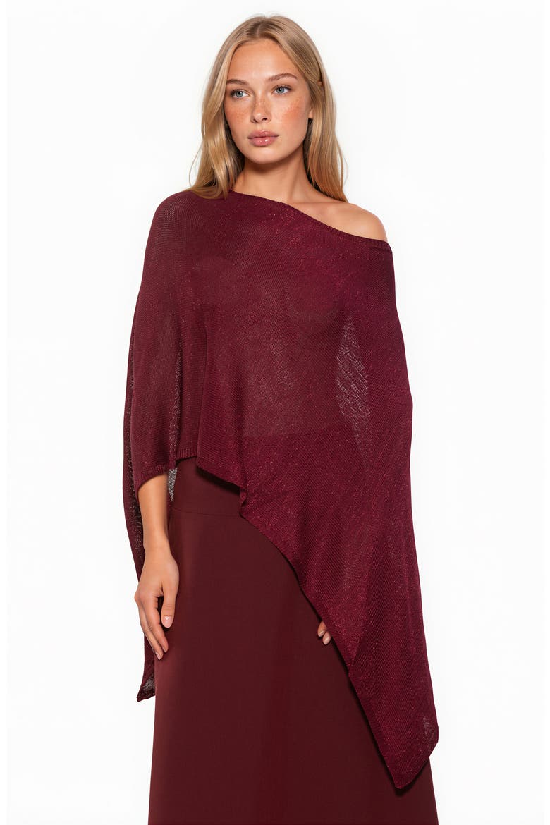Ardis Boatneck Knit Draped Top, Alternate, color, BURGUNDY