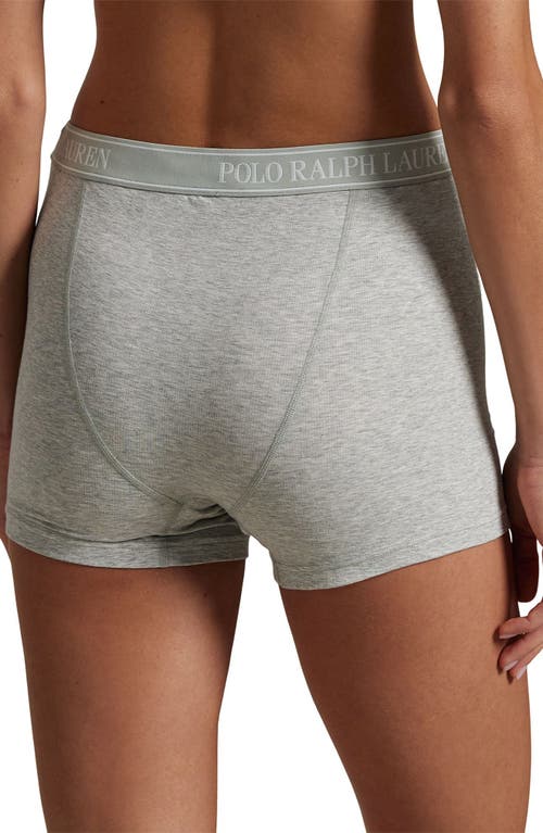 Polo Ralph Lauren Logo Band Knit Boxers In Gray