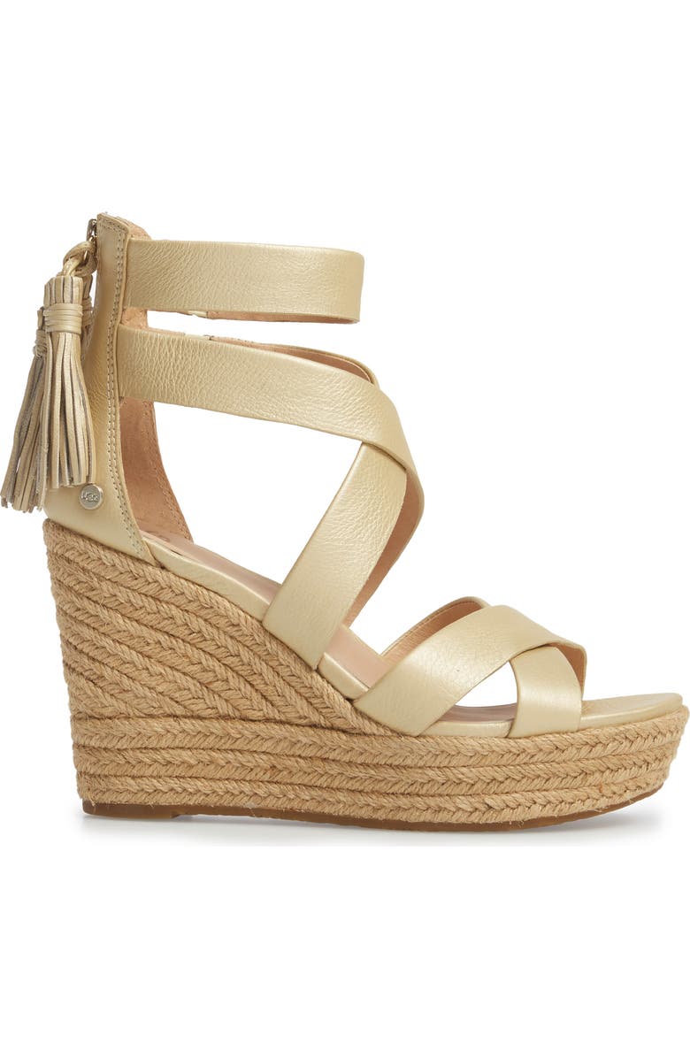 UGG<sup>®</sup> Raquel Platform Wedge Sandal, Alternate, color,