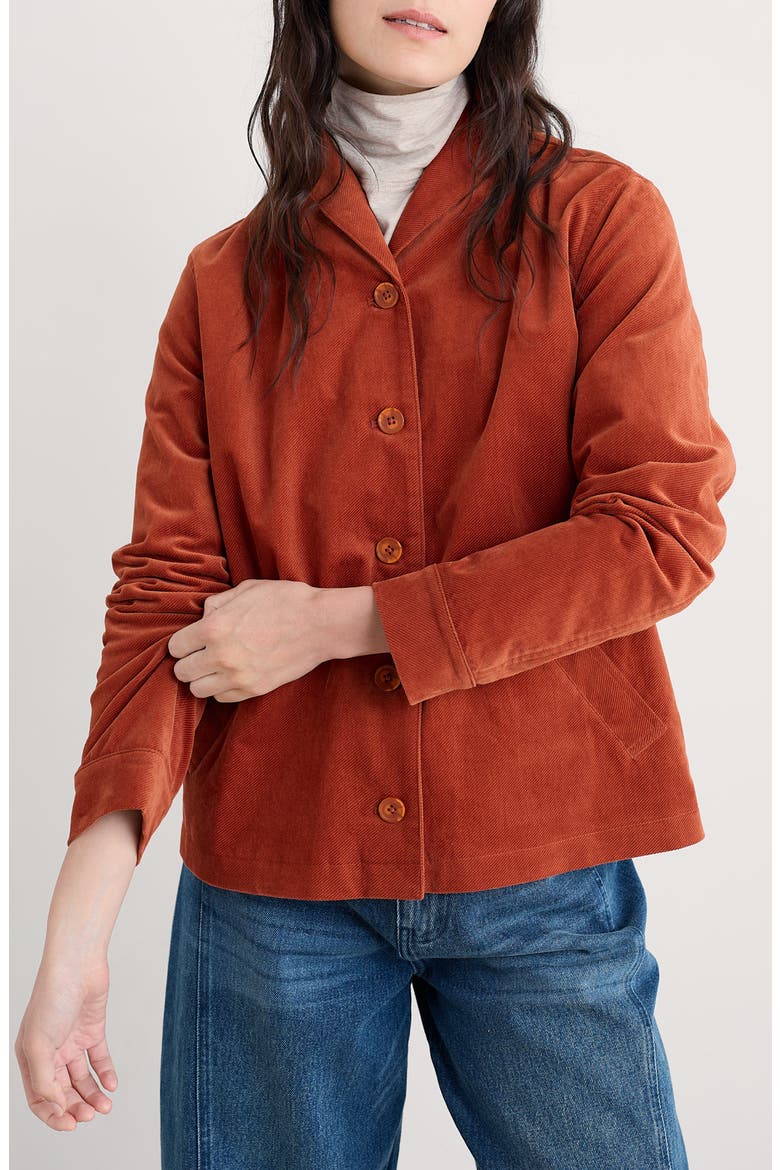 Brightwork Corduroy Jacket, Main, color, TERRACOTTA