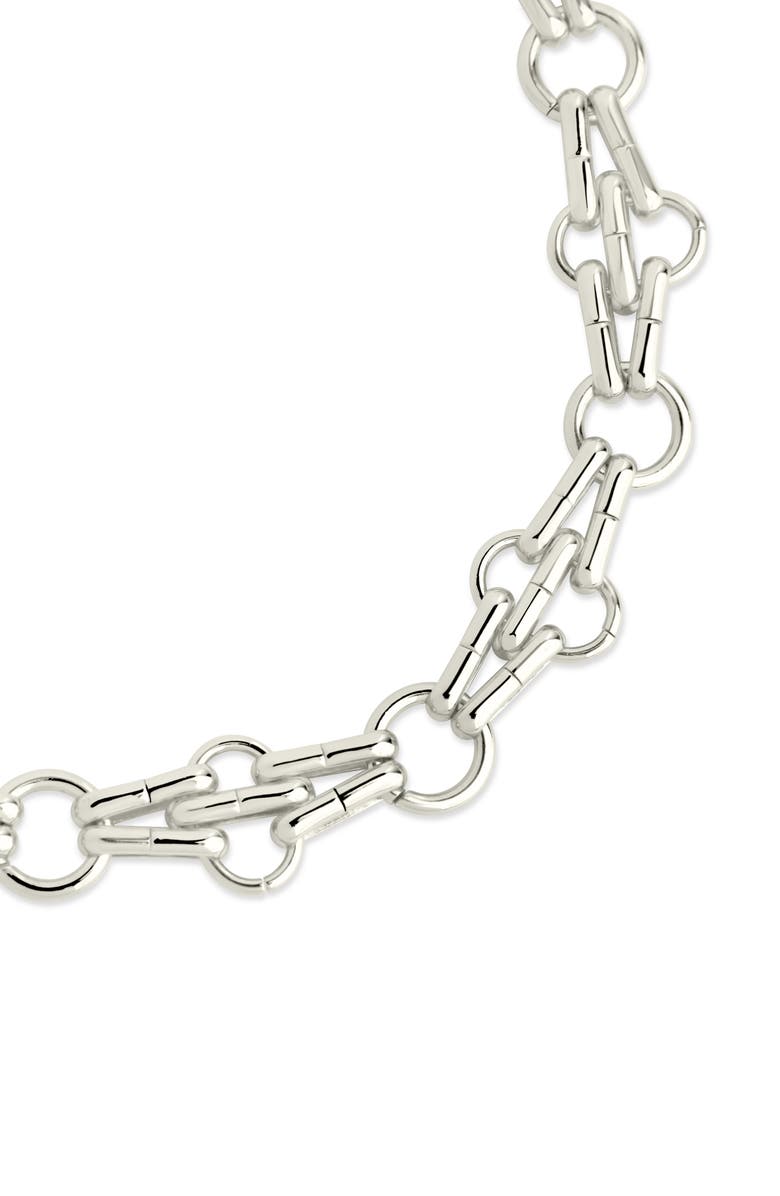 Sterling Forever Asher Chain Bracelet, Alternate, color, Silver