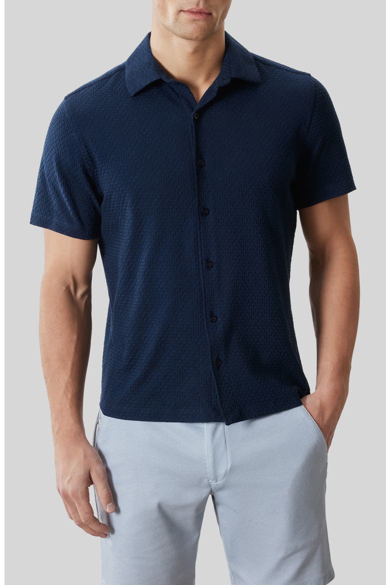Levigne Pima Cotton Polo, Main, color, DARK CASPIAN