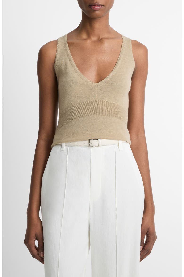 Wool Blend Tank, Main, color, MOJAVE