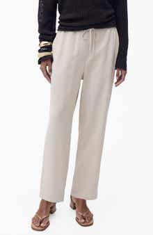 MANGO Elastic Waist Flowy Pants