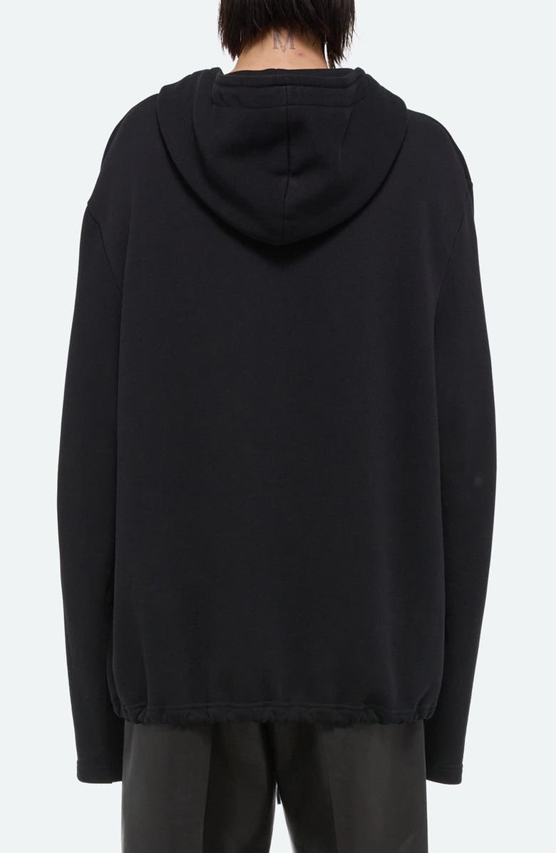 Helmut Lang Front Zip Organic Cotton Hoodie, Alternate, color,