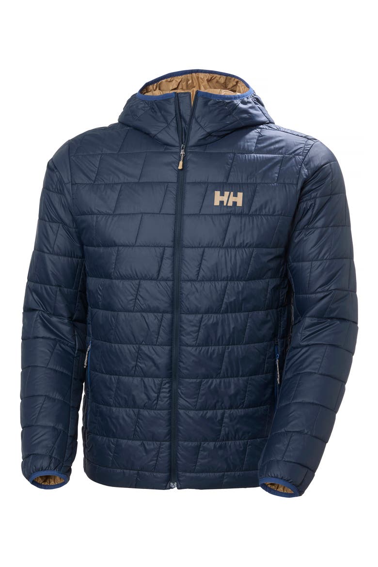 Lifaloft Hooded Insulator Jacket, Alternate, color, NAVY