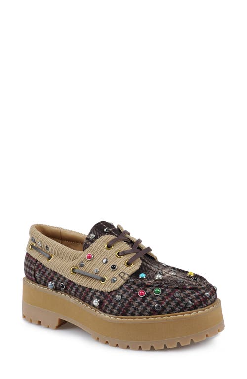 Candies Candie's Biz Embellished Platform Loafer In Multi