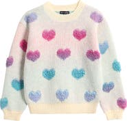 Ava & Yelly Kids' Ombré Heart Sweater