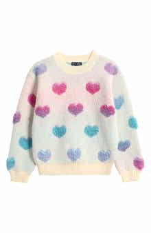 Kids' Ombré Heart Sweater
