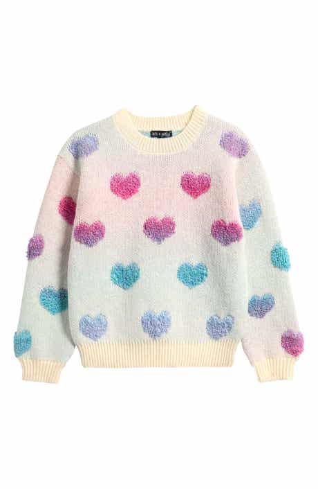 Kids' Ombré Heart Sweater