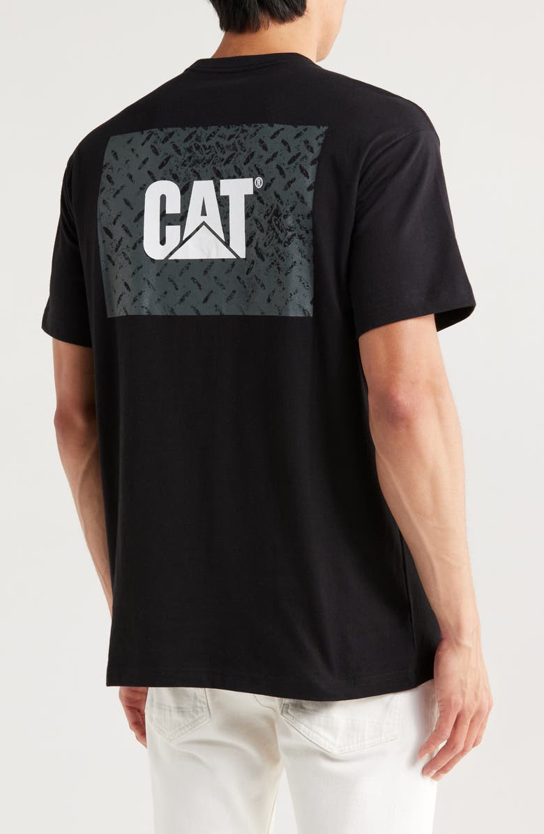 CAT WWR Logo Heavyweight Cotton T-Shirt, Alternate, color, Pitch Black