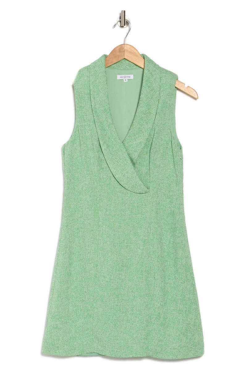 AREA STARS Linda Sleeveless Blazer Dress, Alternate, color, Green Tweed