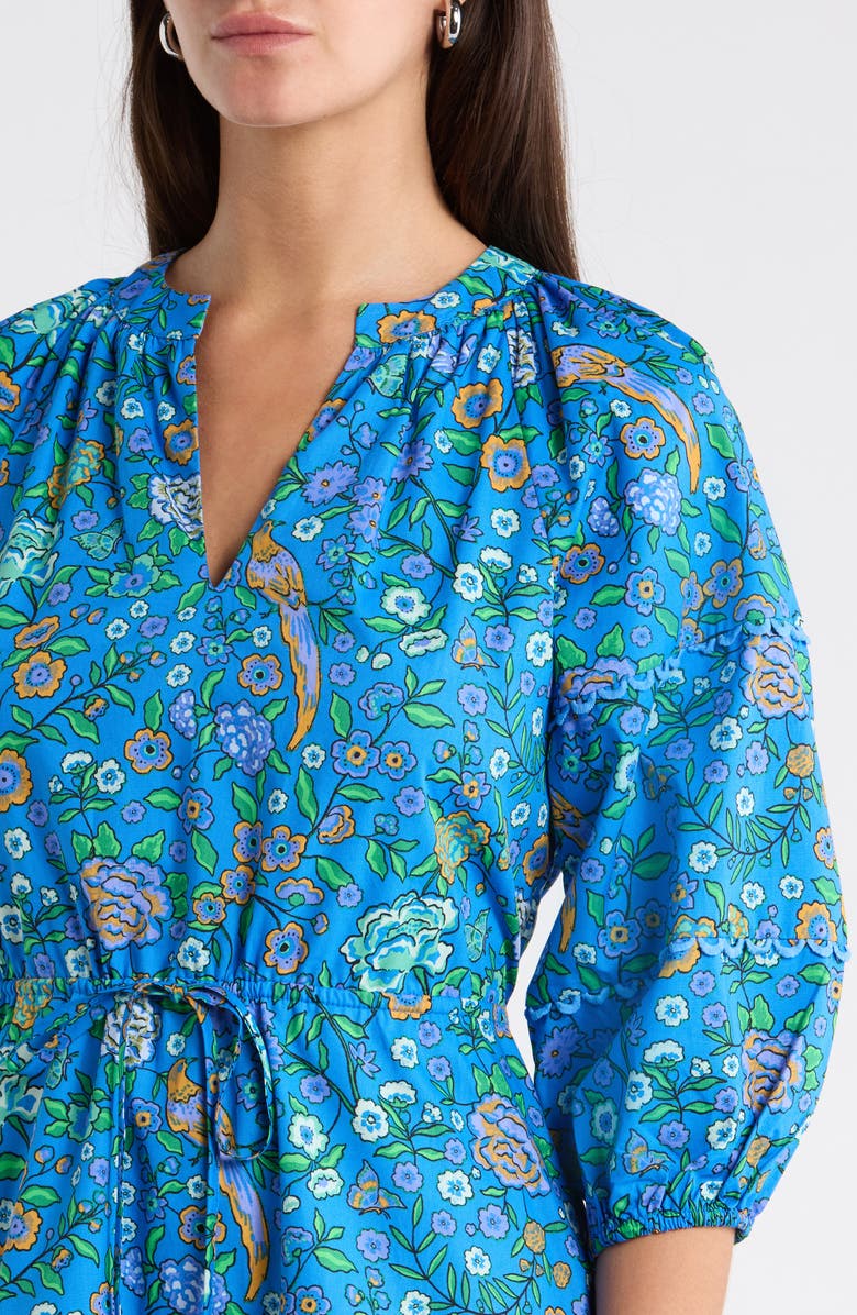 SUGARLIPS Dabria Split Neck Minidress, Alternate, color, Blue-Greens