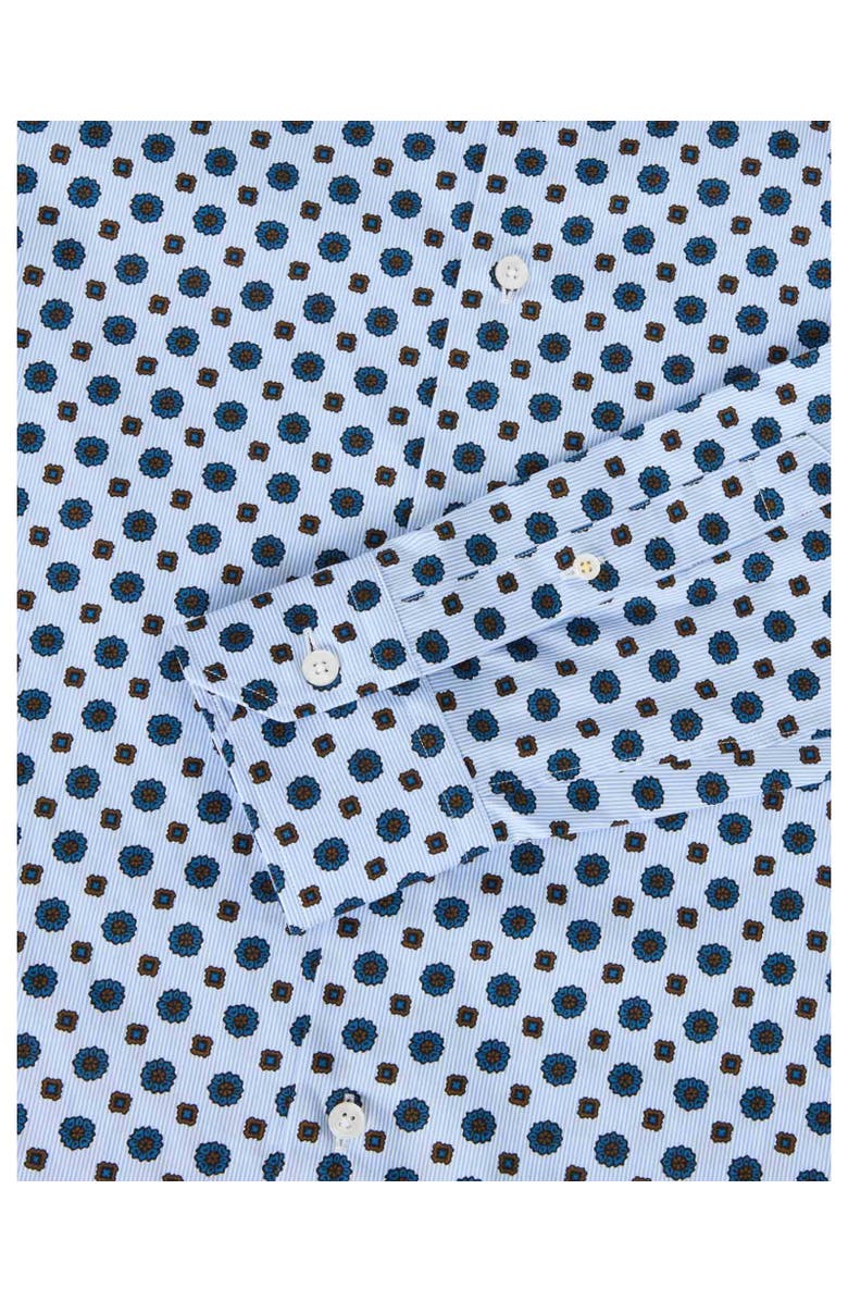 Robert Talbott Reynolds Foulard Print Shirt, Alternate, color, Blue Multi