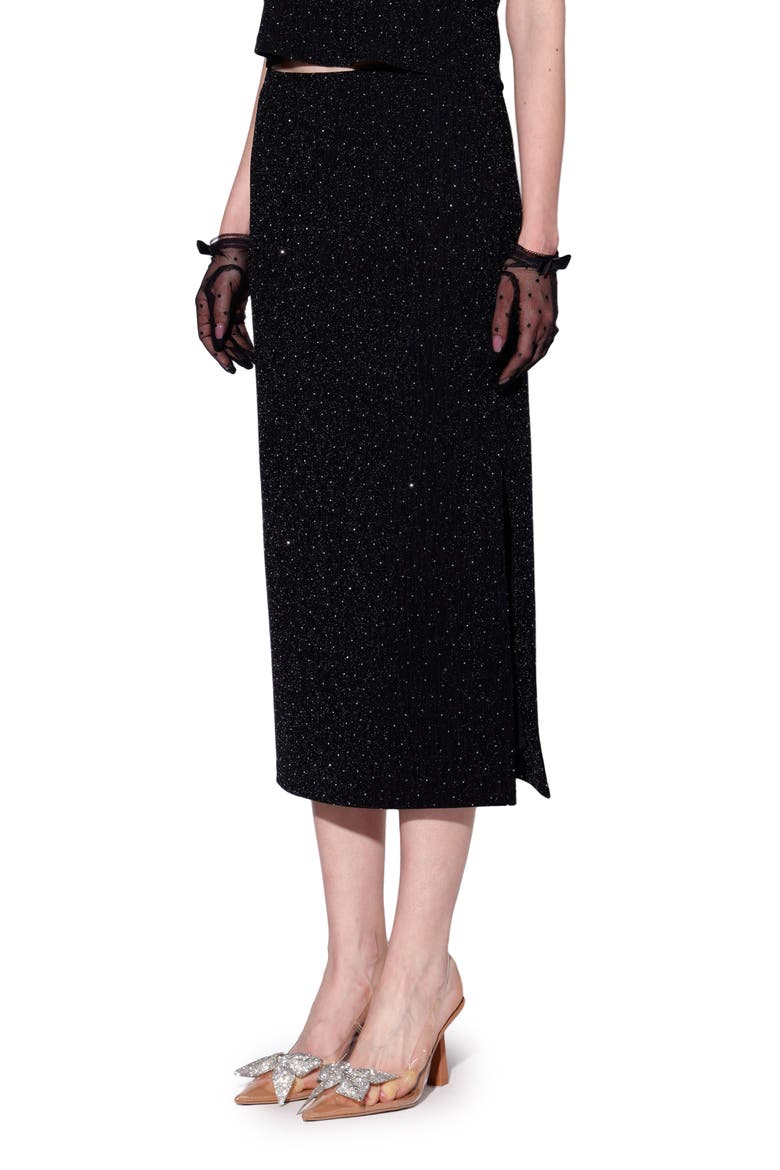 Gianna Rhinestone Midi Skirt, Alternate, color, BLACK AND RHINESTONE