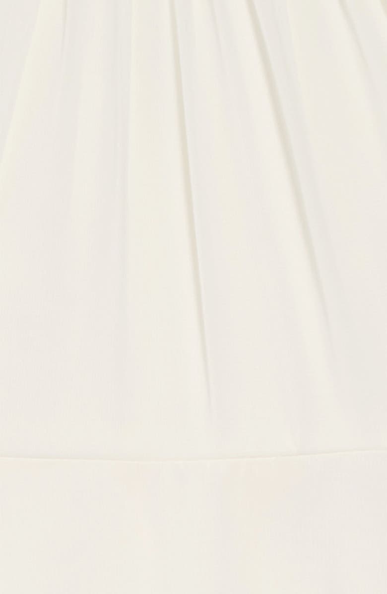 Dessy Collection Flutter Sleeve Chiffon Flower Girl Dress, Alternate, color, Ivory
