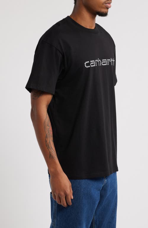 Carhartt Work In Progress Rivet Script Loose Fit Graphic T-shirt In Black