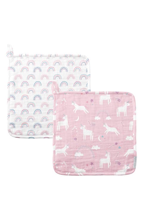 Set of 2 Muslin Washcloths