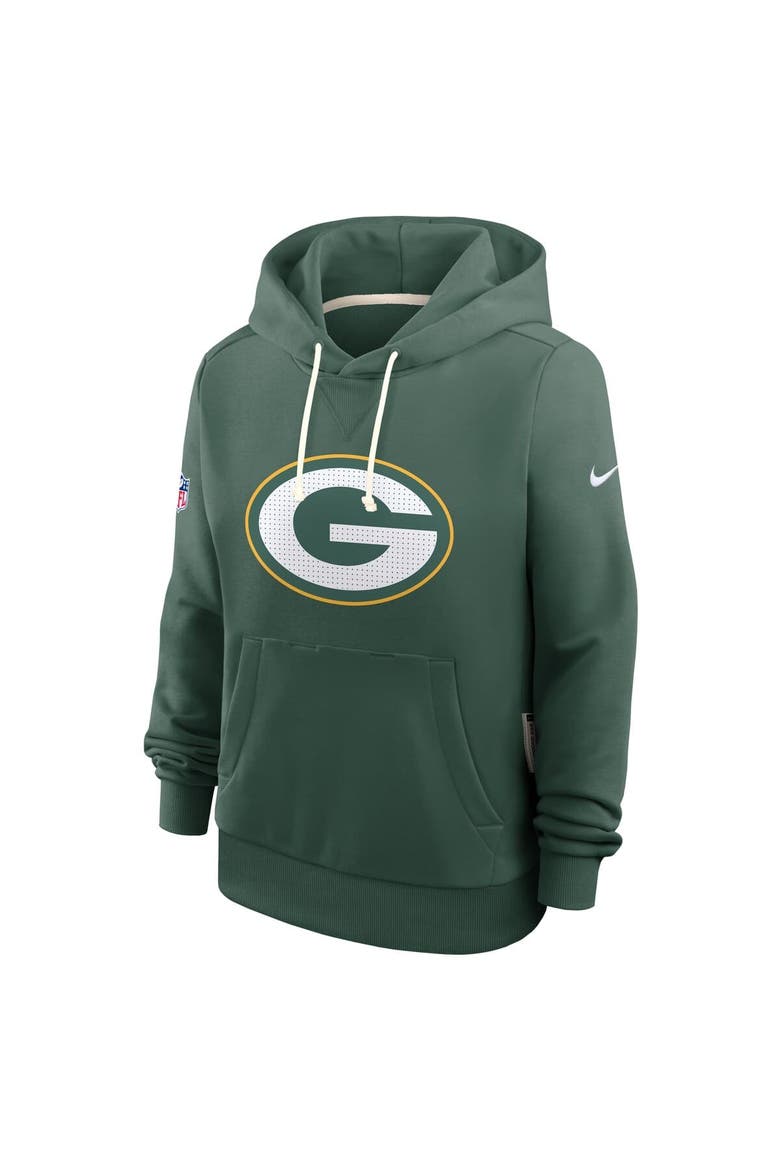 Women's Nike Green Green Bay Packers Sideline Standard Issue Initial Home Dri-FIT Hoodie, Alternate, color, Green