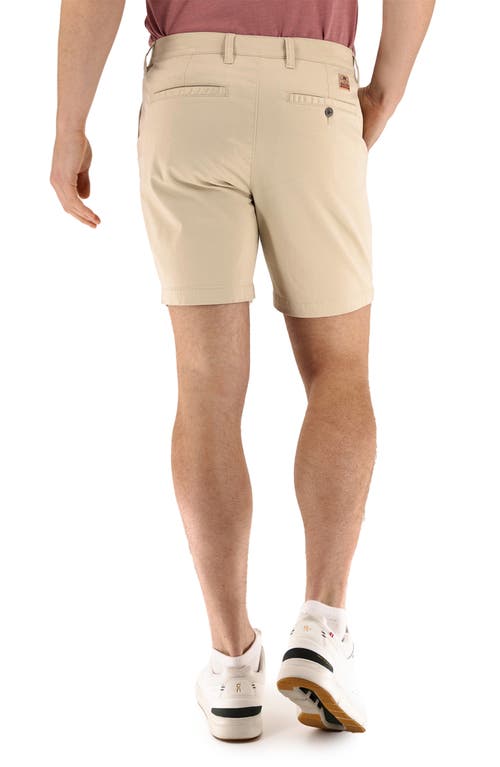 Devil-dog Dungarees 7-inch Performance Stretch Chino Shorts In Brown Rice