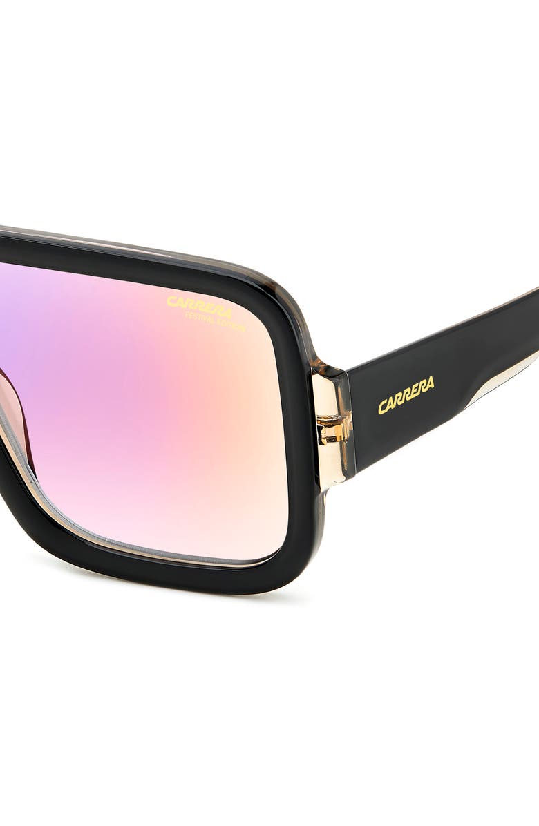 Carrera Eyewear FLAGLAB 14 62mm Gradient Oversize Square Shield Sunglasses, Alternate, color,