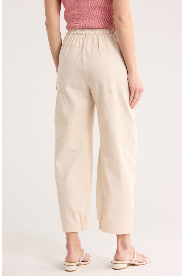 Floral Cotton Pants, Alternate, color, ANTIQUE IVORY