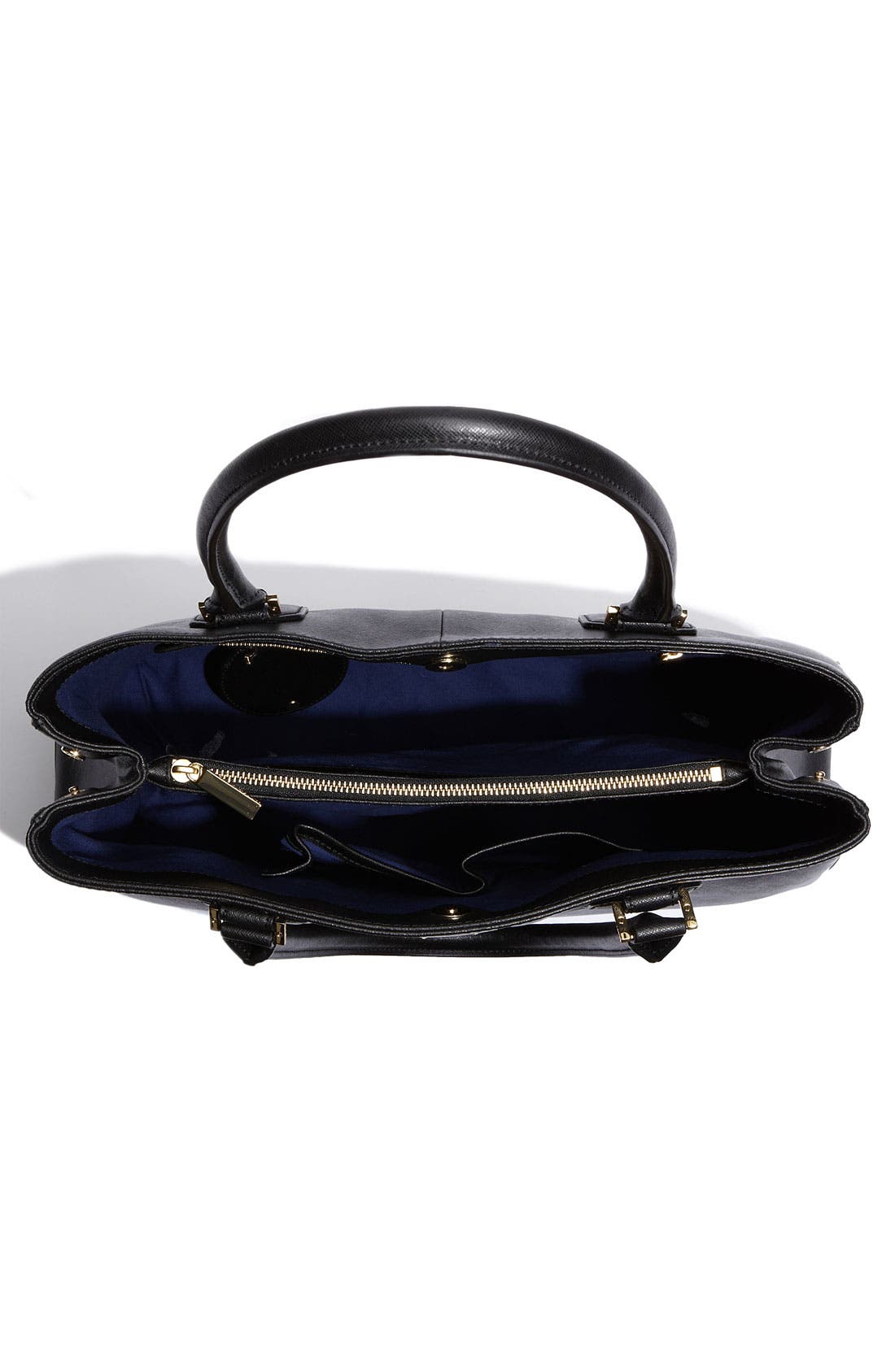 'Robinson' Tote, Alternate, color, BLACK LEATHER