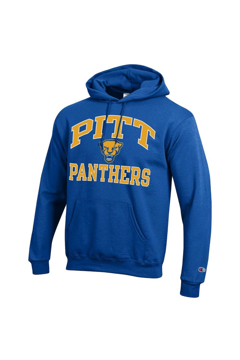Men's Champion Royal Pitt Panthers High Motor Pullover Hoodie, Alternate, color, Royal