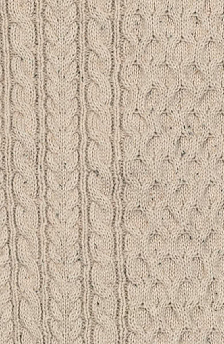 Hope & Henry Organic Cotton Fisherman Sweater, Alternate, color, Natural Fleck