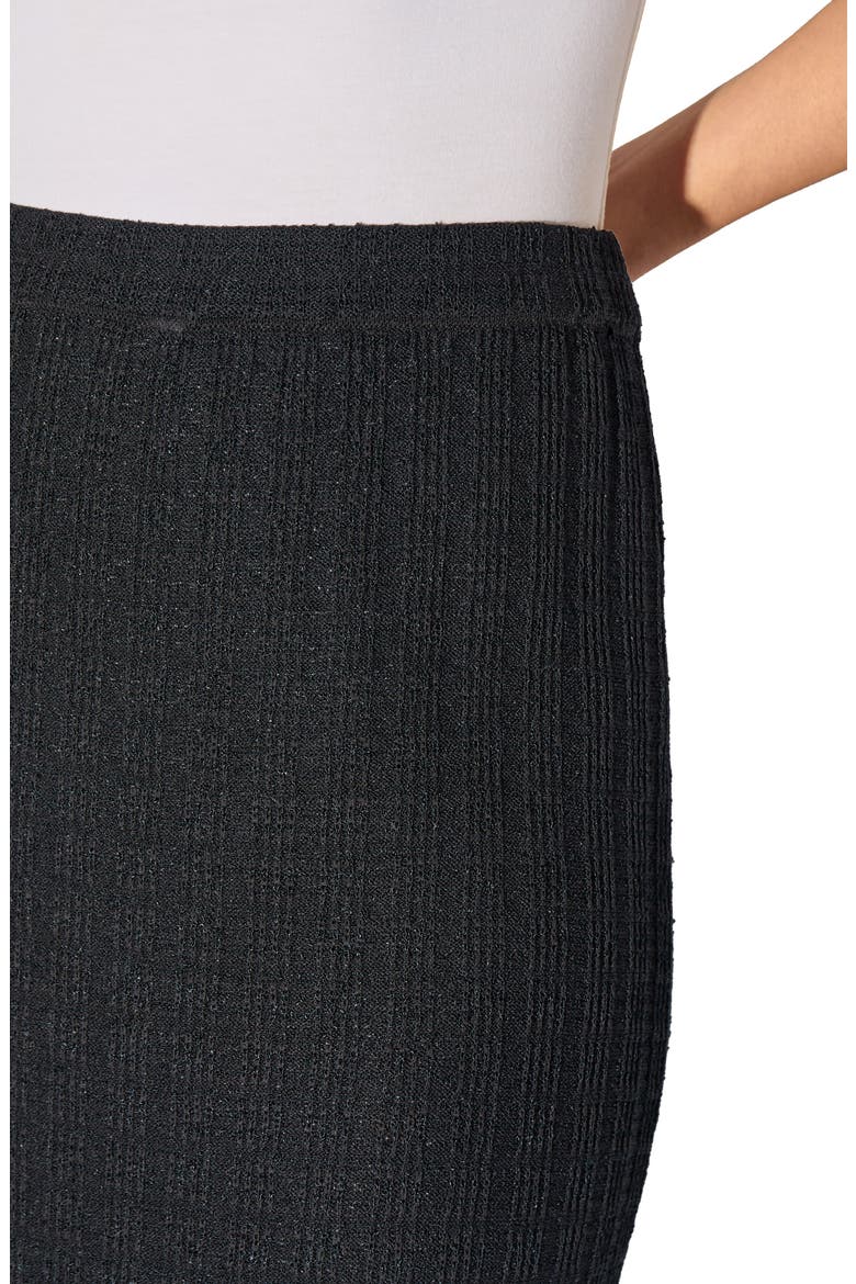 Heritage Fit Textured Knit Maxi Skirt, Alternate, color, BLACK