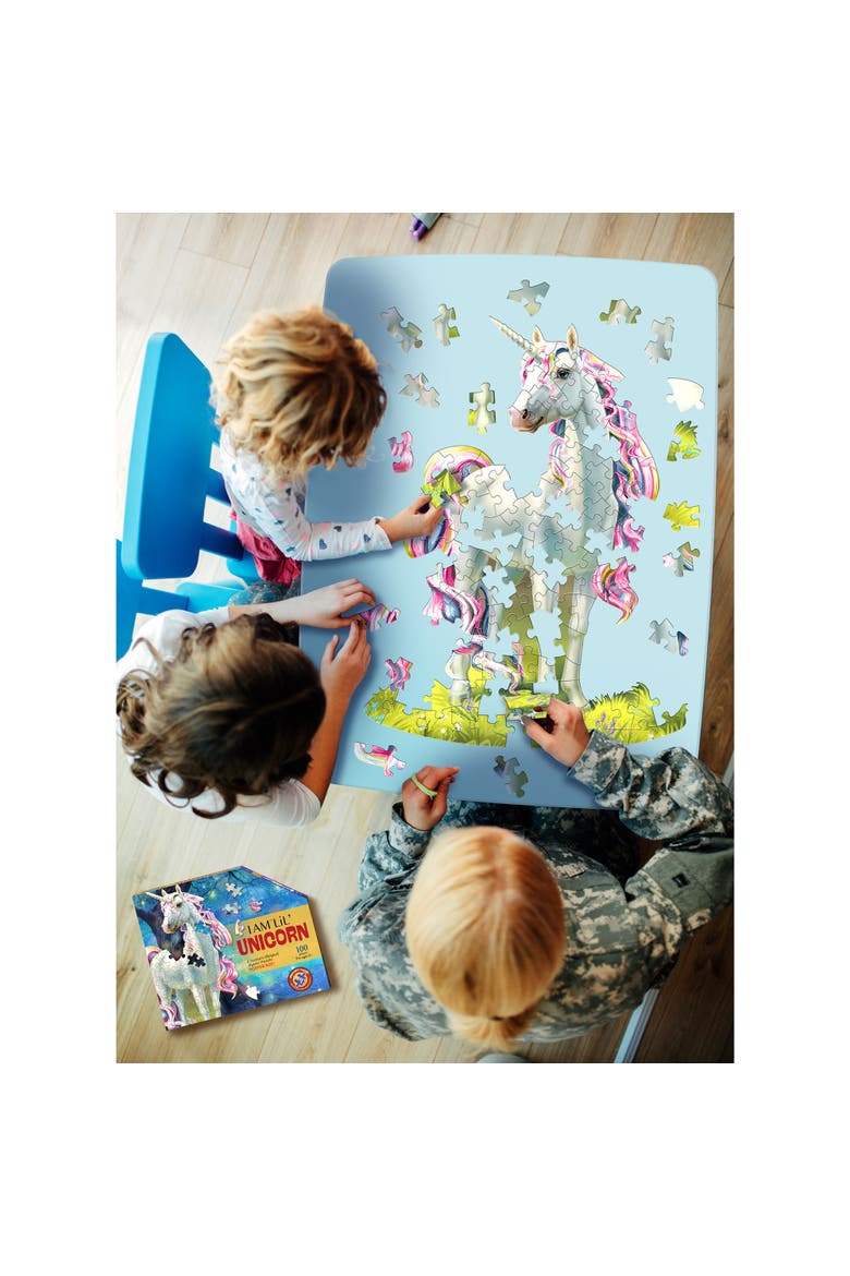 I Am Lil Unicorn 100 Piece Puzzle, Alternate, color, Multicolored