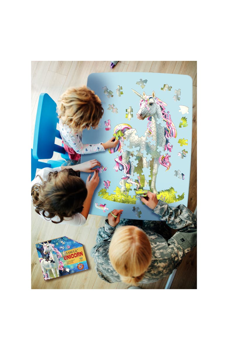 Madd Capp I Am Lil Unicorn 100 Piece Puzzle, Alternate, color, Multicolored