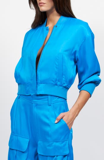 Nico Satin Bomber Jacket