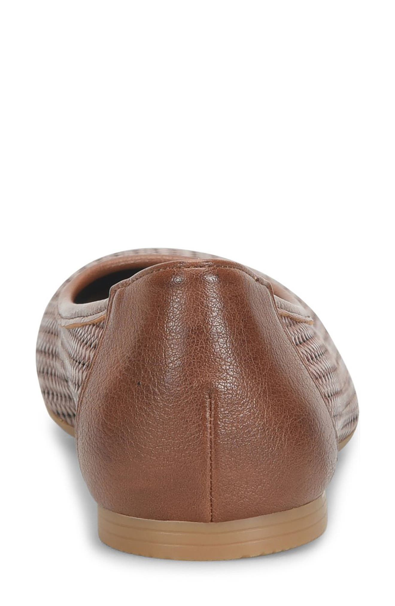 EUROSOFT Tamika Laser Cut Flat, Alternate, color, Brown/ Cognac