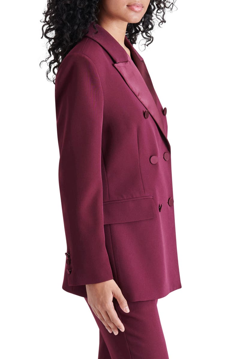 Steve Madden Hayley Double Breasted Suit Blazer, Alternate, color,