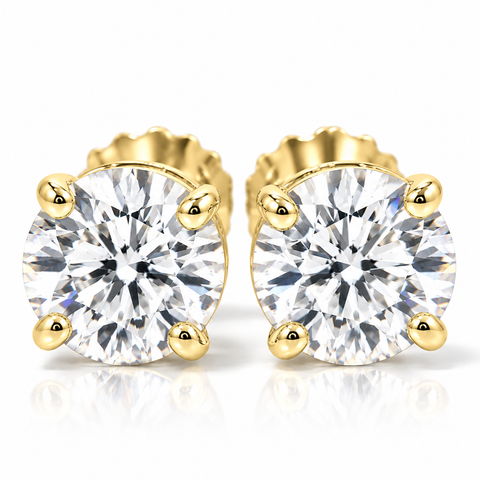 1/2Ct TW Diamond Studs in 14k or Gold Lab Grown