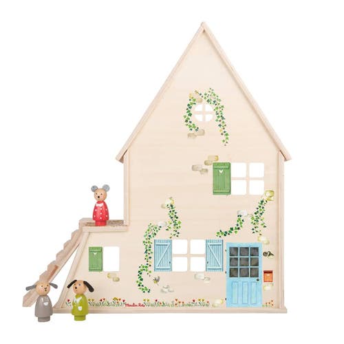 Moulin Roty Wooden Playhouse The Big Family In Multi