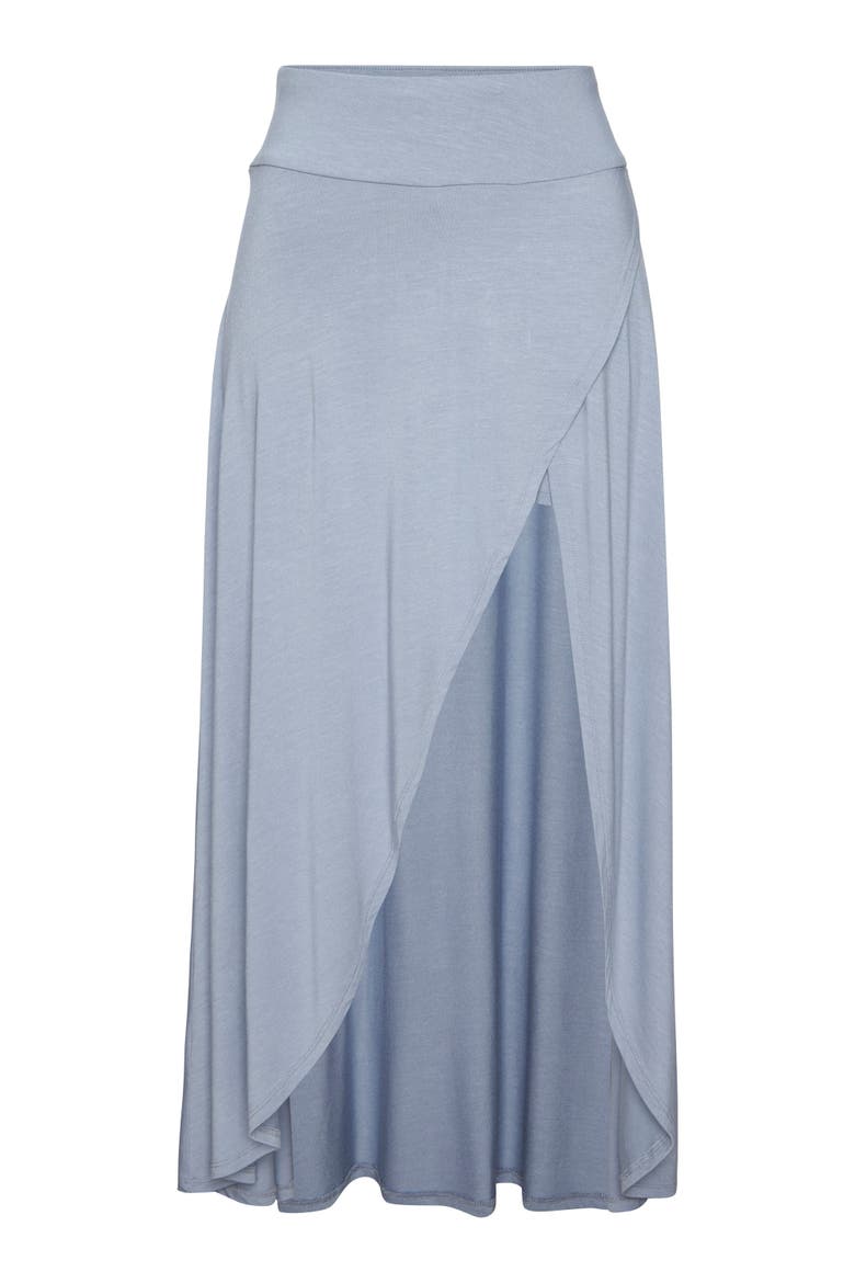 Asymmetrical Maxi Skort, Alternate, color, Smokey Blue
