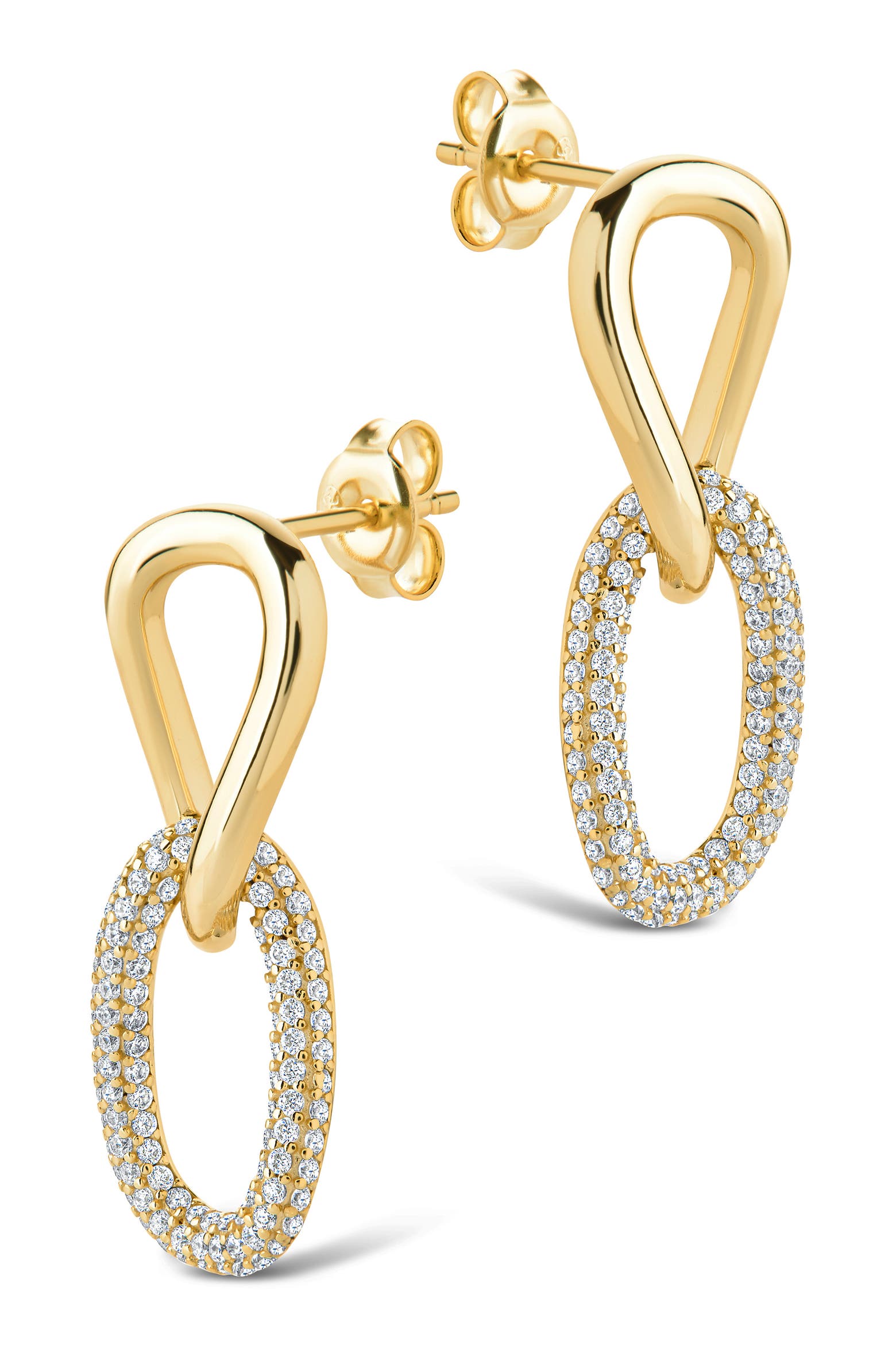 Bc Drop Sterling Forever Taissa Cubic Zirconia Chain Drop Earrings (Women ...