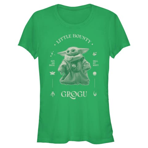 Junior's Star Wars The Mandalorian and Grogu Little Bounty Small But Mighty  Graphic T-Shirt