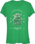 Star Wars: The Mandalorian and Grogu Junior's Star Wars The Mandalorian and Grogu Little Bounty Small But Mighty  Graphic T-Shirt