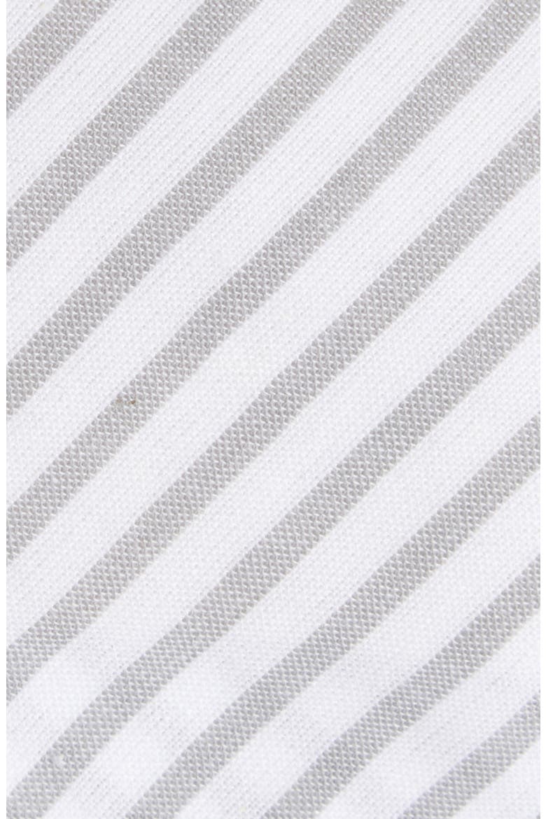 Classic Wide Uni Stripe Cotton Tie, Alternate, color, MEDIUM GREY