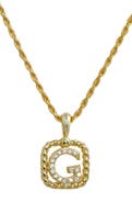 SAVVY CIE JEWELS Initial Pendant Necklace