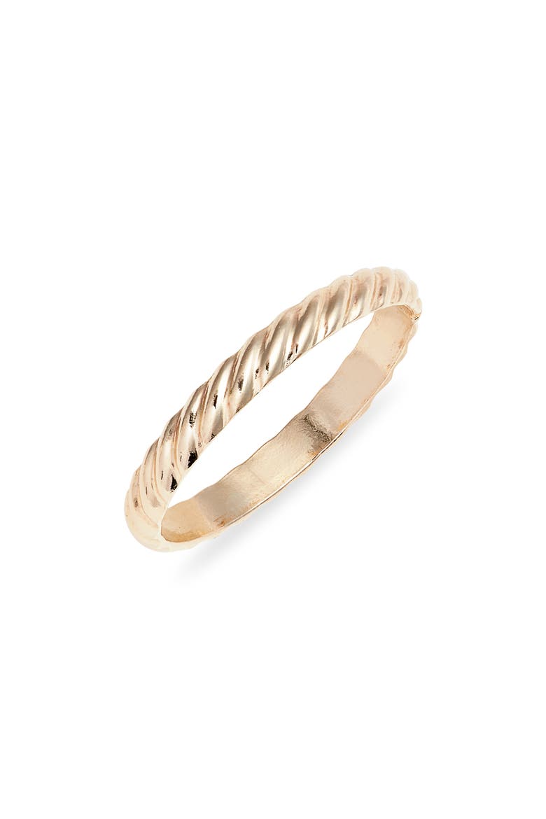 Half Twisted Band Ring, Main, color, GOLD FILL